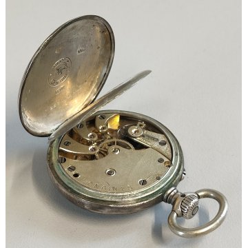 ANTICO OROLOGIO TASCA Longines ARGENTO 800 epoca 1900 OLD SILVER POCKET WATCH