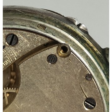 ANTICO OROLOGIO TASCA Longines ARGENTO 800 epoca 1900 OLD SILVER POCKET WATCH