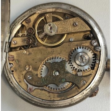 LOTTO 8 pz. OROLOGIO TASCA Longines FS Roskopf RAILWAYS epoca '900 POCKET WATCH
