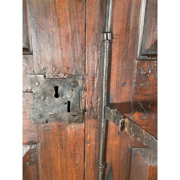 ANTICO ARMADIO DOPPIA ANTA RUSTICO LEGNO PIOPPO ABETE EPOCA 800 GUARDAROBA STIPO