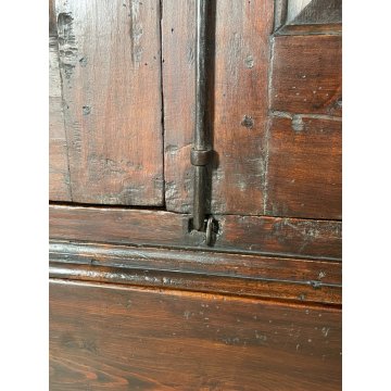 ANTICO ARMADIO DOPPIA ANTA RUSTICO LEGNO PIOPPO ABETE EPOCA 800 GUARDAROBA STIPO