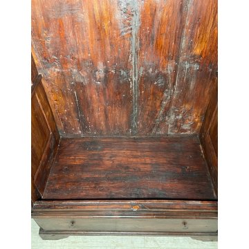 ANTICO ARMADIO DOPPIA ANTA RUSTICO LEGNO PIOPPO ABETE EPOCA 800 GUARDAROBA STIPO