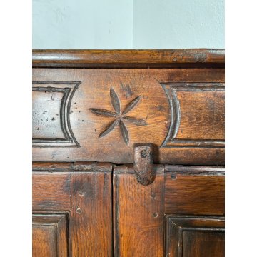ANTICA CRENDENZA ANGOLO epoca 800 CANTONALE angoliera FAGGIO stipo DELLE VALLI