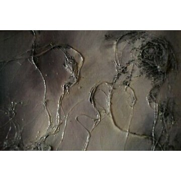 QUADRO DIPINTO ACRILICO TELA Alberto Volpi "Nudo grigio" RITRATTO FEMMINILE 1965