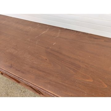 GRANDE ANTICA CREDENZA legno abete EPOCA 1900 madia 4 ANTE e 2 RIPIANI SIDEBOARD