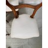ANTICHE 6 SEDIE LUIGI FILIPPO EPOCA '800 LEGNO NOCE CHAIR SEDUTA IMBOTTITA OLD