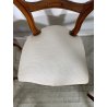 ANTICHE 6 SEDIE LUIGI FILIPPO EPOCA '800 LEGNO NOCE CHAIR SEDUTA IMBOTTITA OLD