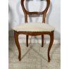 ANTICHE 6 SEDIE LUIGI FILIPPO EPOCA '800 LEGNO NOCE CHAIR SEDUTA IMBOTTITA OLD