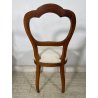 ANTICHE 6 SEDIE LUIGI FILIPPO EPOCA '800 LEGNO NOCE CHAIR SEDUTA IMBOTTITA OLD