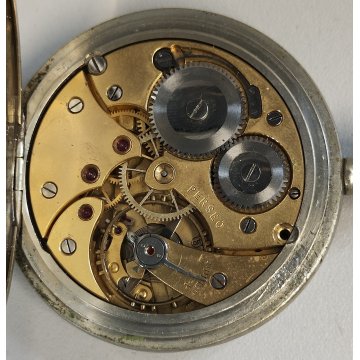 LOTTO 8 pz. OROLOGIO TASCA Perseo FS RAILWAYS Waltham epoca '900 POCKET WATCH