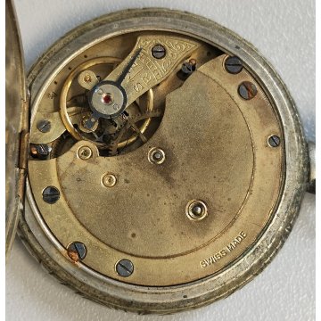 LOTTO 8 pz. OROLOGIO TASCA Perseo FS RAILWAYS Waltham epoca '900 POCKET WATCH