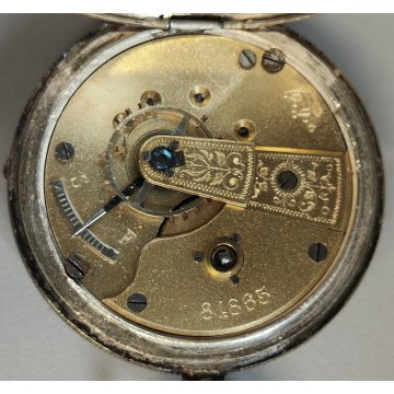 LOTTO 8 pz. OROLOGIO TASCA Perseo FS RAILWAYS Waltham epoca '900 POCKET WATCH