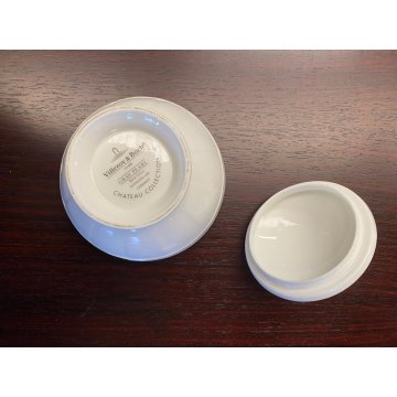 SERVIZIO da TE' VINTAGE 8 TAZZE PORCELLANA Villeroy & Boch GREY PEARL CAPPUCCINO