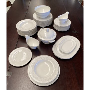 SERVIZIO 44 pz. PIATTI VINTAGE PORCELLANA Villeroy & Boch GREY PEARL AFFARE!