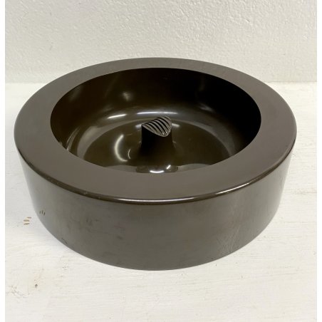 POSACENERE "MOLOKAI" LARGE DESIGN Enzo Mari Danese SVUOTATASCHE BROWN 1970