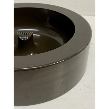 POSACENERE "MOLOKAI" LARGE DESIGN Enzo Mari Danese SVUOTATASCHE BROWN 1970