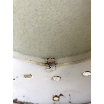 LAMPADARIO PLAFONIERA Stilnovo METALLO OTTONE VETRO ø 29cm MINIMALISTA '50