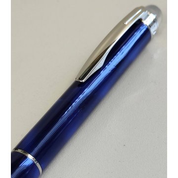 RARA MONTBLANC Starwalker PENNA SFERA Cool Blue VINTAGE BALLPOINT PEN collezione