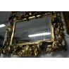 ENORME ANTICA SPECCHIERA BAROCCA DORATA CORNICE SPECCHIO GOLDEN MIRROR LEGNO