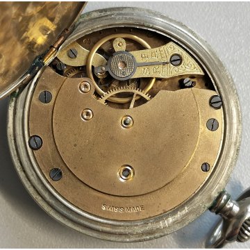 ANTICO OROLOGIO TASCA Medana EPOCA 900 Swiss OLD POCKET WATCH montre de poche