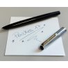 ANTICA PENNA STILOGRAFICA Parker 17 color NERO ARGENTO anni 60 OLD FOUNTAIN PEN