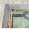 TAVOLINO DA SALOTTO ANNI 70 ACCIAIO CROMATO VETRO TABLE BASS DESIGN VINTAGE