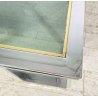 TAVOLINO DA SALOTTO ANNI 70 ACCIAIO CROMATO VETRO TABLE BASS DESIGN VINTAGE