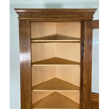 ANTICA ANGOLIERA VETRINA PRIMI 900 LEGNO DISPENSA LIBRERIA CRISTALLERIA VINTAGE