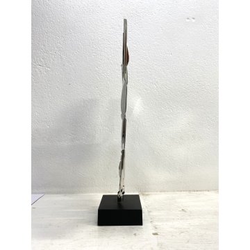 SCULTURA GIREVOLE ACCIAIO Pietro Consagra per Alessi d'Après  ACM983 ITALIA 1975