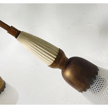 ANTICO LAMPADARIO LIBERTY ANNI 40/50 TREDICI PUNTI LUCE HANGING LAMP VINTAGE