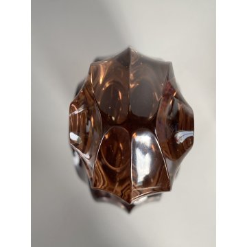 BOTTIGLIA 6 BICCHIERI CRISTALLO MOLATO ART DECO BOHEMIAN CRYSTAL DECANTER '30