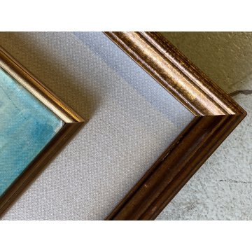 QUADRO DIPINTO OLIO C. Borrè Isola Pescatori PAESAGGIO LACUSTRE LAGO MAGGIORE 79