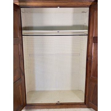 ANTICO GRANDE ARMADIO 1700 LEGNO NOCE GUARDAROBA PIEMONTESE 2 ANTE DISPENSA OLD
