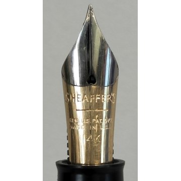 ANTICA PENNA STILOGRAFICA W.A. Sheaffer PISTONE Nib oro 14k SNORKEL FOUNTAIN PEN