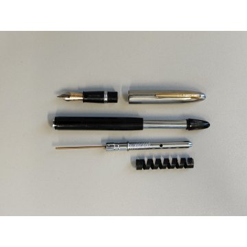 ANTICA PENNA STILOGRAFICA W.A. Sheaffer PISTONE Nib oro 14k SNORKEL FOUNTAIN PEN