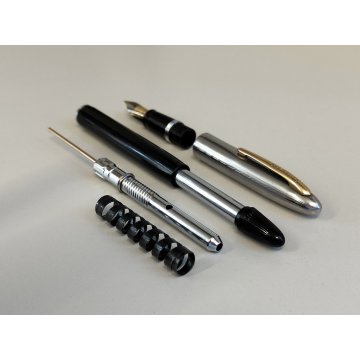 ANTICA PENNA STILOGRAFICA W.A. Sheaffer PISTONE Nib oro 14k SNORKEL FOUNTAIN PEN