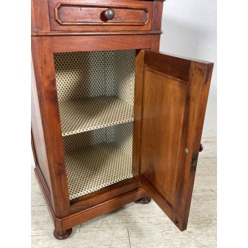ANTICO COMODINO UMBERTINO LEGNO NOCE epoca 1800 CASSETTIERA TAVOLO NIGHT TABLE