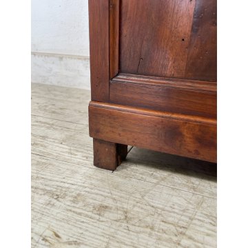 ANTICO COMODINO UMBERTINO LEGNO NOCE epoca 1800 CASSETTIERA TAVOLO NIGHT TABLE