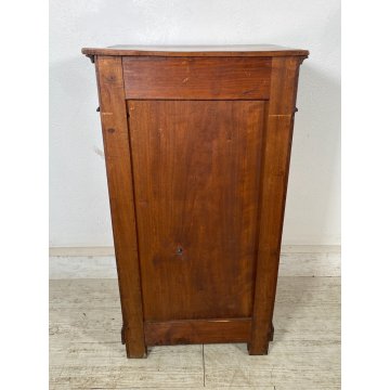 ANTICO COMODINO UMBERTINO LEGNO NOCE epoca 1800 CASSETTIERA TAVOLO NIGHT TABLE
