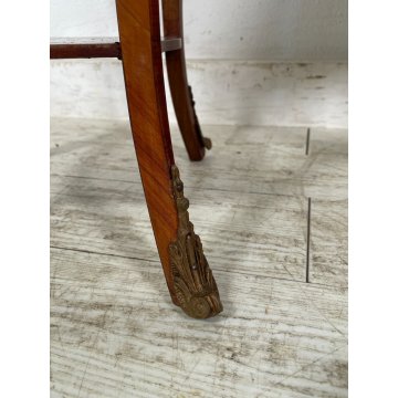 ANTICA COPPIA PICCOLO COMODINO LASTRONATO LUIGI FILIPPO LEGNO epoca 900 SEGRETO