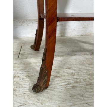 ANTICA COPPIA PICCOLO COMODINO LASTRONATO LUIGI FILIPPO LEGNO epoca 900 SEGRETO