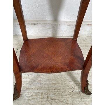 ANTICA COPPIA PICCOLO COMODINO LASTRONATO LUIGI FILIPPO LEGNO epoca 900 SEGRETO