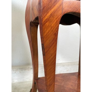 ANTICA COPPIA PICCOLO COMODINO LASTRONATO LUIGI FILIPPO LEGNO epoca 900 SEGRETO