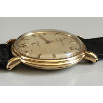 ROLEX Precision OROLOGIO POLSO oro 18k ANSE a RAGNO anni 40 Vintage Wrist Watch