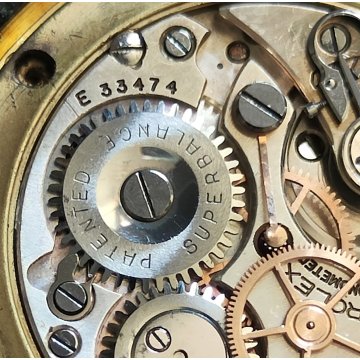 ROLEX Precision OROLOGIO POLSO oro 18k ANSE a RAGNO anni 40 Vintage Wrist Watch