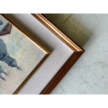 QUADRO DIPINTO OLIO C. Borrè VEDUTA VENEZIA SANTA MARIA DELLA SALUTE CANALE '79
