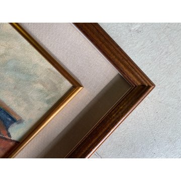 QUADRO DIPINTO OLIO C. Borrè VEDUTA VENEZIA SANTA MARIA DELLA SALUTE CANALE '79