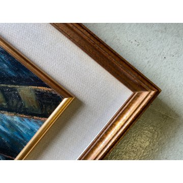 QUADRO DIPINTO OLIO C. Borrè VEDUTA VENEZIA SANTA MARIA DELLA SALUTE CANALE '79
