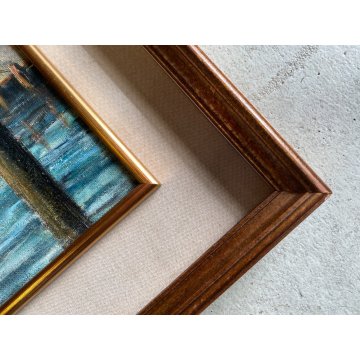 QUADRO DIPINTO OLIO C. Borrè VEDUTA VENEZIA SANTA MARIA DELLA SALUTE CANALE '79