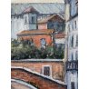 QUADRO DIPINTO OLIO C. Borrè VEDUTA VENEZIA SANTA MARIA DELLA SALUTE CANALE '79